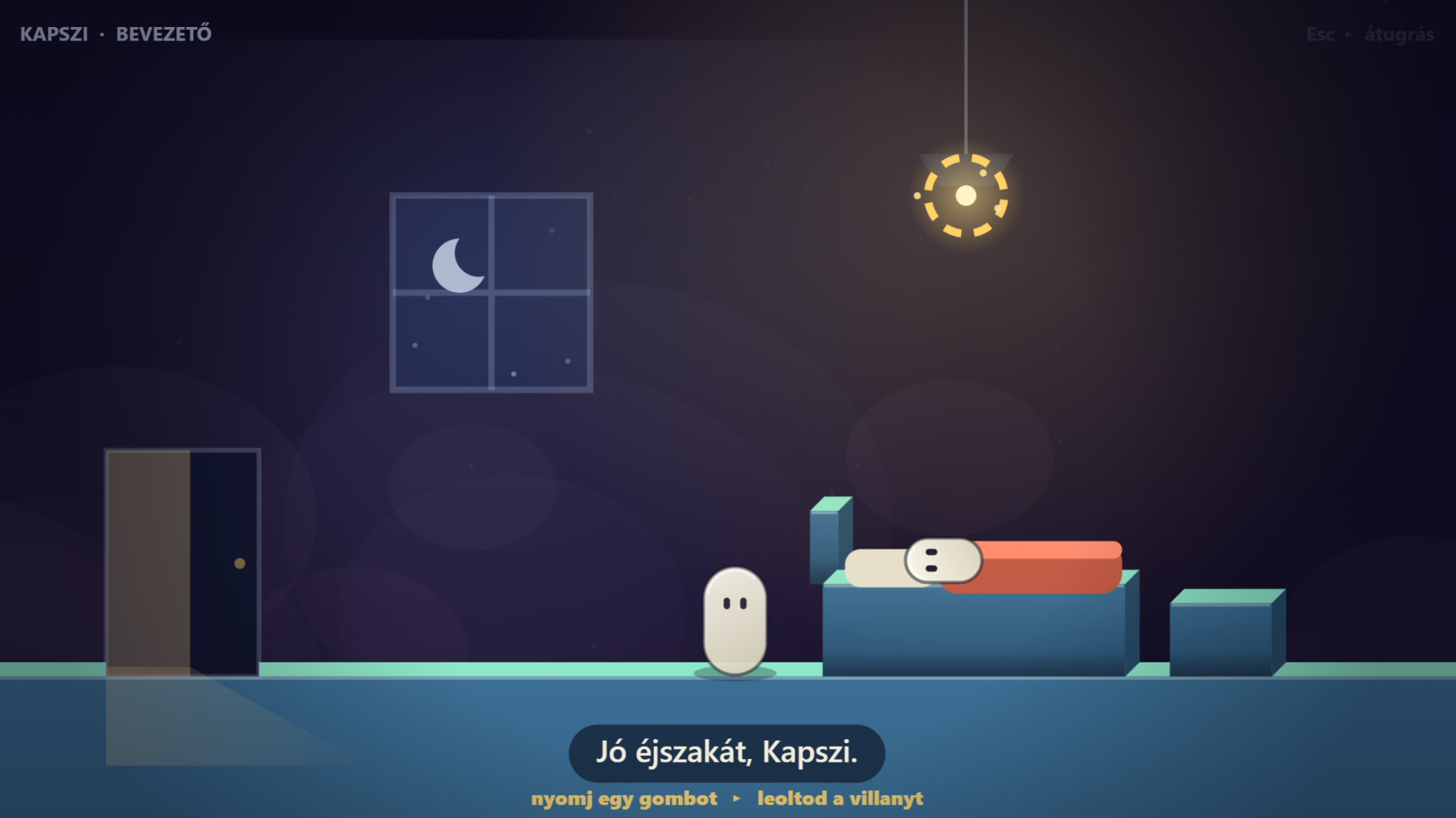 KAPSZI bevezető jelenete az álomvilágban